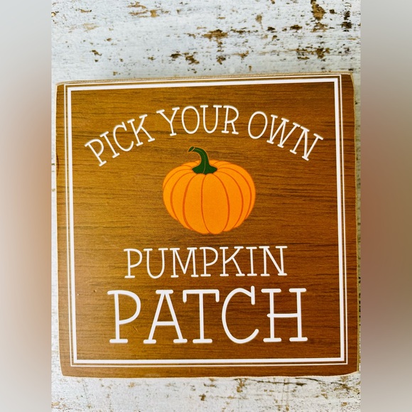 *Pick Your Own Pumpkin Patch Square Block 4” - Picture 10 of 12